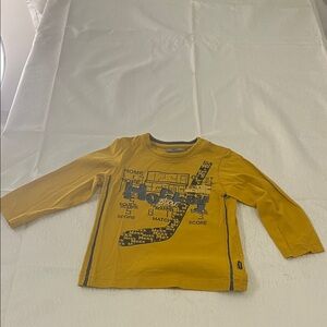 Mexx Yellow Kids Hockey Long Sleeve Tee